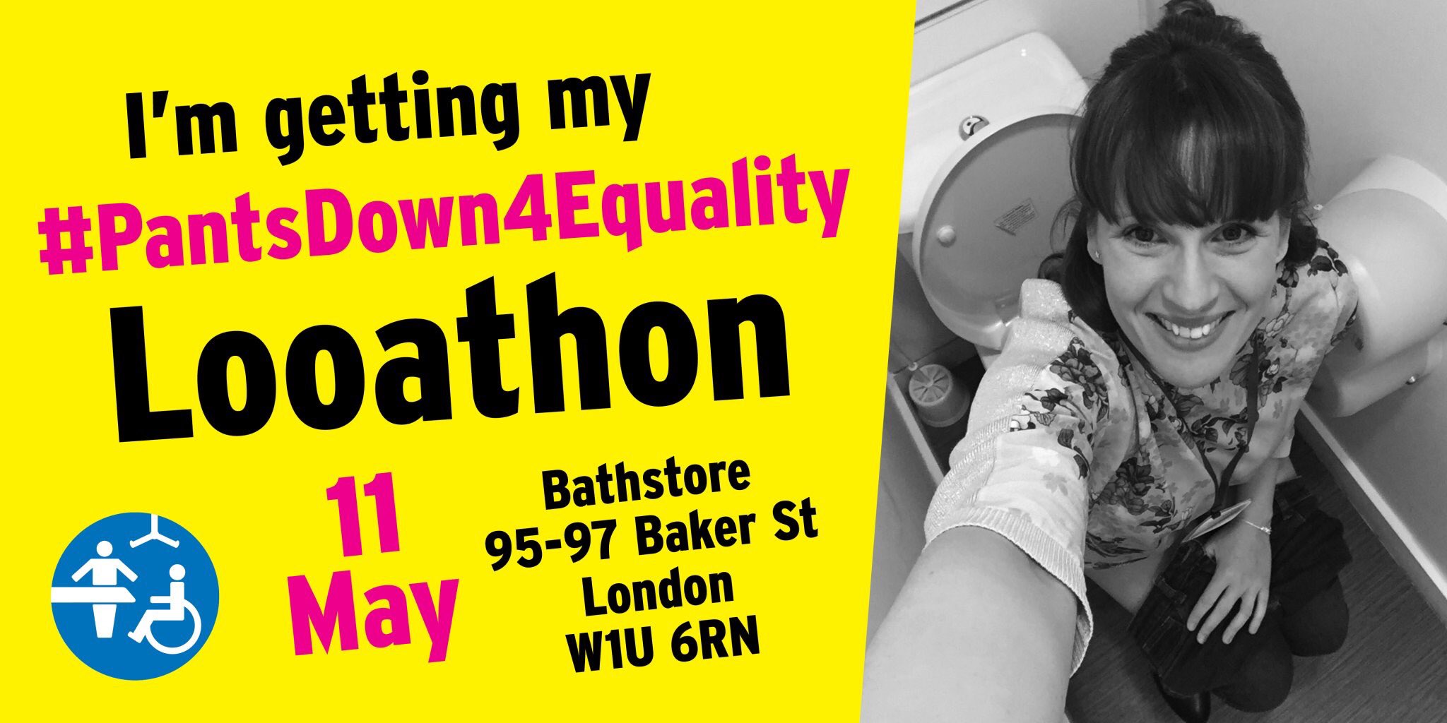 Advert for pants down for equality Looathon on 11th of May